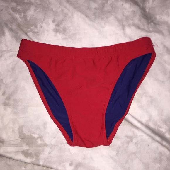 Club Swim Red Bikini Bottoms - Picture 1 of 4